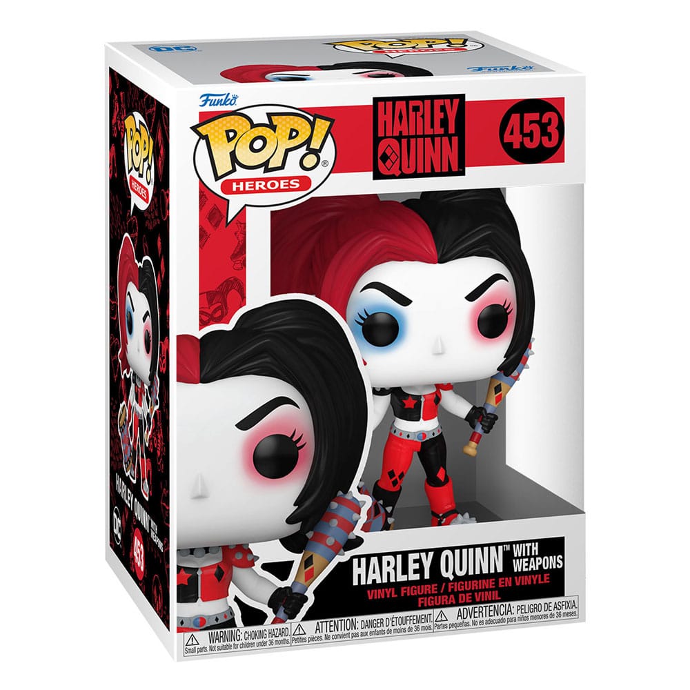DC Heroes POP! Vinyl Figur 453 Harley Quinn mit Waffen Merchversum